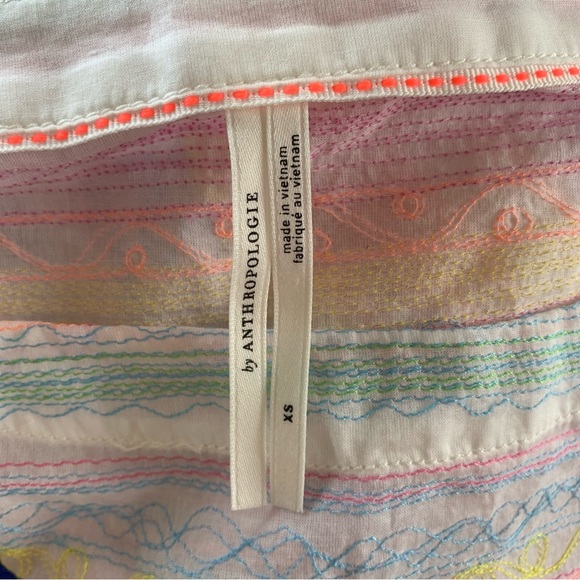 Anthropologie Letty Embroidered Babydoll Top - Picture 9 of 10